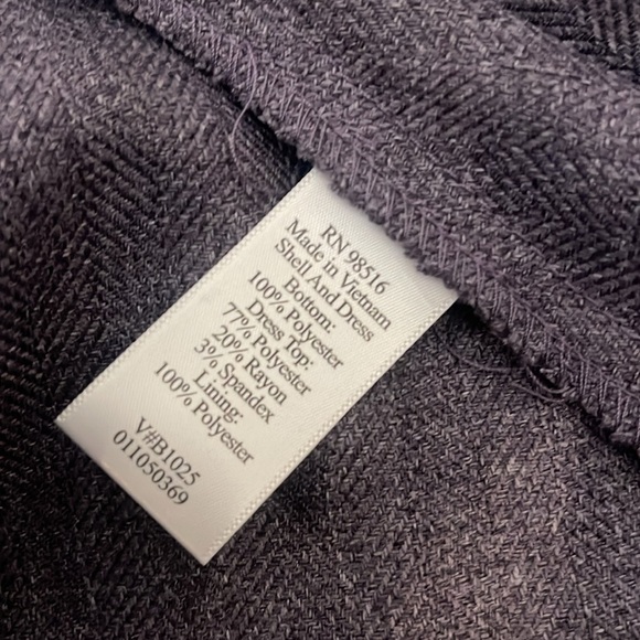 Coldwater Creek Dress and Cover Set Mock Turtleneck Long Sleeve Tweed Size 16 - Picture 15 of 16